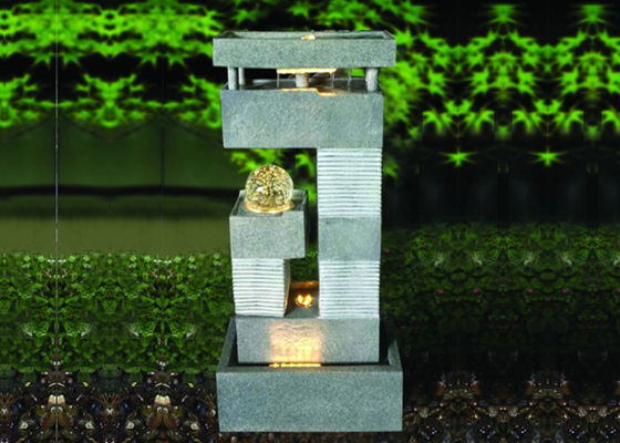 China 32 Inch Lighted Ornament  Stone Waterfall Fountain supplier