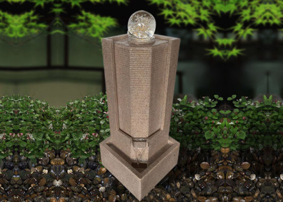 China Glass Ball Sandstone Outdoor Fountains &amp; Waterfalls supplier