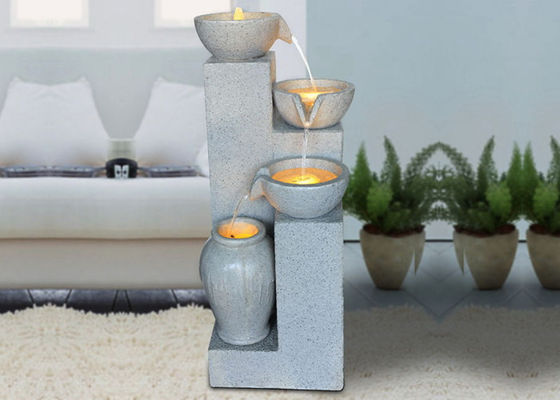 China Lighted Classcial Four Pots Sandstone Water Fountain supplier