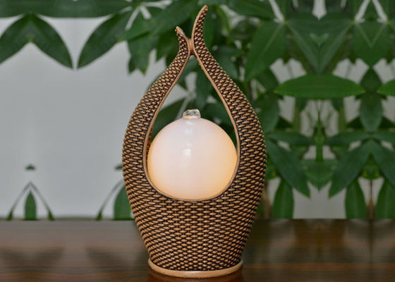 China Hand Made Polyresin Tabletop Water Fountain With Light supplier