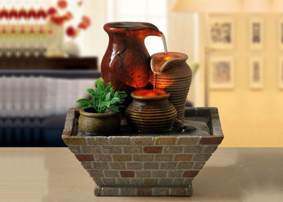 China Classical Three Cups North American Style Home Interiors Decoration  Tv Cabinet Living Room  Water Fountain With LED supplier