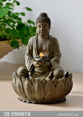 Small Lighted  Tabletop Buddha Water Fountain supplier