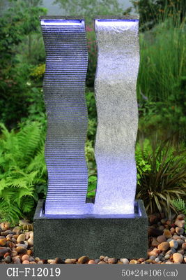 Ornamental 2 Columns  Cast Stone Water Fountains supplier