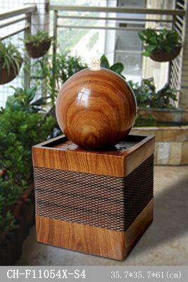 Small Rectangle Base Gmodern Outdoor Wall Fountain supplier