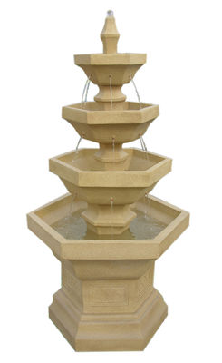 61 Inch Four Tiers Landscape Tiered Water Fountain supplier