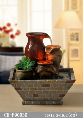 Classical Three Cups North American Style Home Interiors Decoration  Tv Cabinet Living Room  Water Fountain With LED supplier