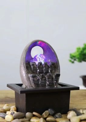 Contemporary Lighted Glass Ball Water Fountain supplier
