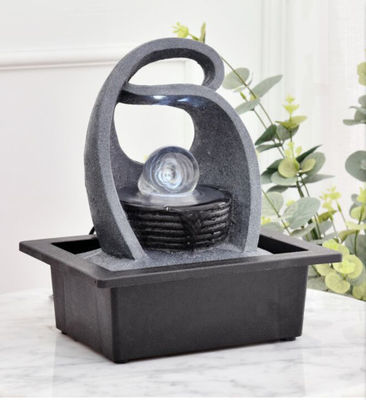 Contemporary Indoor With Glass Ball Polyresin Home Interiors Decoration  Living Room  Water Fountain With LED supplier