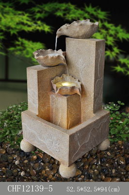 Water Pump Three Lotus Landscape Water Fountains supplier