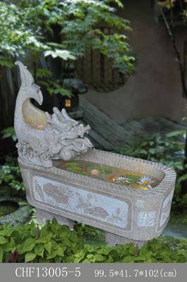 42&quot; Dragon Spits Sandstone Water Fountain supplier
