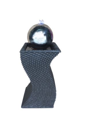 Handwork Polyresin Stainless Steel Ball Water Feature supplier