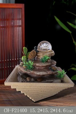 Tortoise Glass Ball Water Decoration Indoor supplier