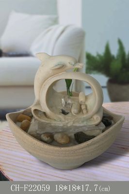 Classical  Bedroom Dolphin  Indoor Outdoor Water Fountains supplier