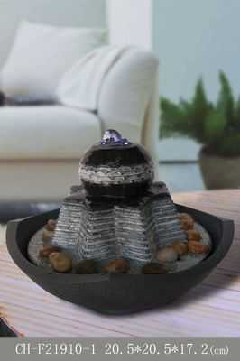 Lighted 7 Inch Fortune Water Fountain Indoor Decor supplier