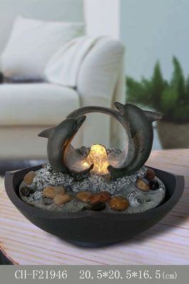 Dolphins Living Room Indoor Waterfall Fountain supplier