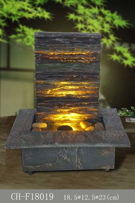 Polyresin Slate Small Indoor Fountains And Waterfalls supplier
