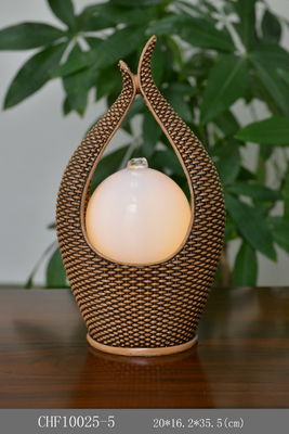 Hand Made Polyresin Tabletop Water Fountain With Light supplier