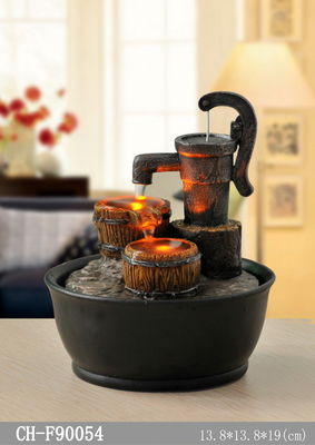 7 Inch Handicraft Indoor Lighted Water Fountains supplier