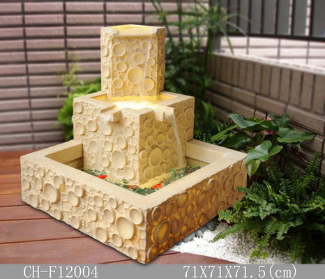 Polygon Fish Tank Sandstone Brick Garden Fountain supplier
