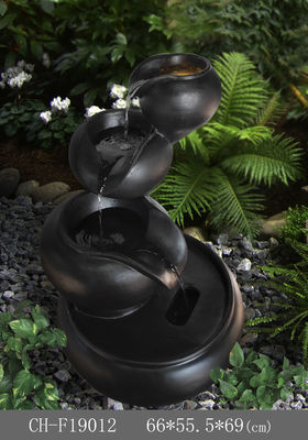 Garden Three Tea Pots Cast Stone Water Fountains supplier