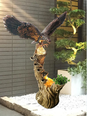 Turning Ball  Eagle Animal Outdoor Water Fountains supplier
