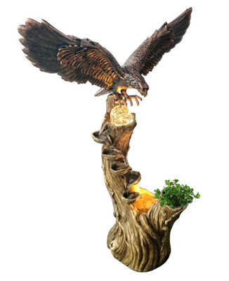 Turning Ball  Eagle Animal Outdoor Water Fountains supplier