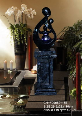43 Inch Polyresin Couples Cast Stone Water Fountains supplier