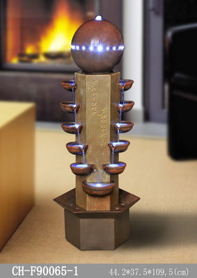 Garden  Marble Effect Wood Rattan Garden Fountain supplier