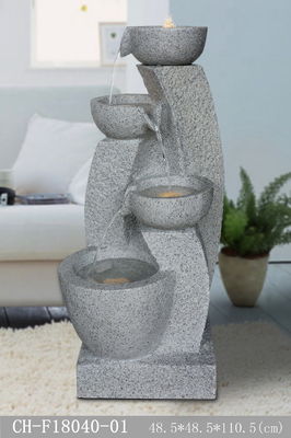 43 Inch Pots Lighted Outdoor Water Fountains supplier