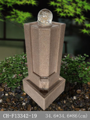 Glass Ball Sandstone Outdoor Fountains &amp; Waterfalls supplier