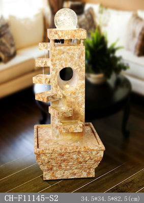 Contemporary  Step Glass Ball Sandstone Water Fountain supplier