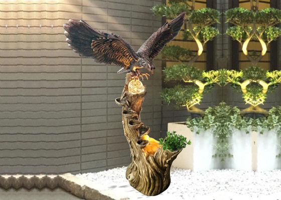 Turning Ball  Eagle Animal Outdoor Water Fountains supplier