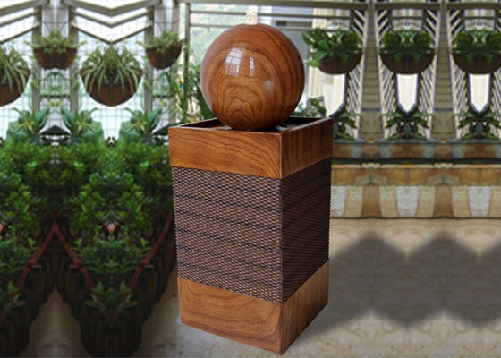 Handmade Lighted Wood Rattan Effect Water Fountain supplier