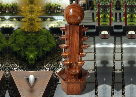 Multi Cups Handcraft Small Garden Water Features supplier