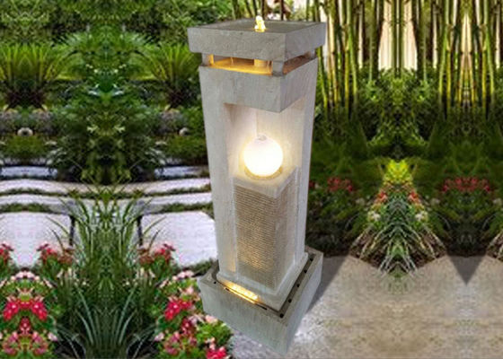 Light Ball  Marble Effect Wood Rattan Garden Fountain supplier