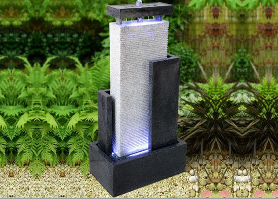 Garden Decor Marble Wood Effect Stone Waterfall Fountain supplier
