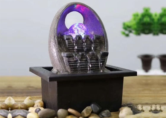 Contemporary Lighted Glass Ball Water Fountain supplier