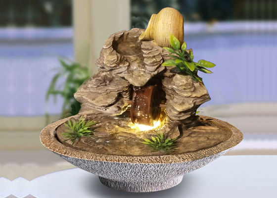 Multi - Color Polyresin Mountain  Indoor Tabletop Fountains supplier