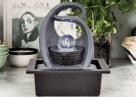 Contemporary Indoor With Glass Ball Polyresin Home Interiors Decoration  Living Room  Water Fountain With LED supplier
