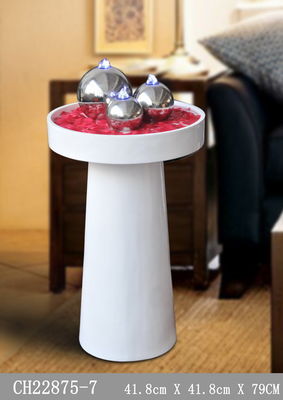 Warm Led 80cm Fiberglass Water Fountain With Lights supplier