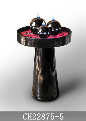 Warm Led 80cm Fiberglass Water Fountain With Lights supplier