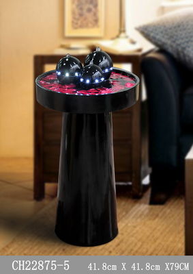 Warm Led 80cm Fiberglass Water Fountain With Lights supplier