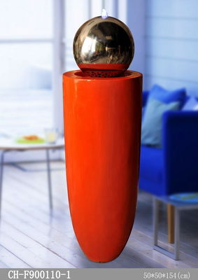 Fiberglass 154cm Led Light Indoor Water Fountain supplier