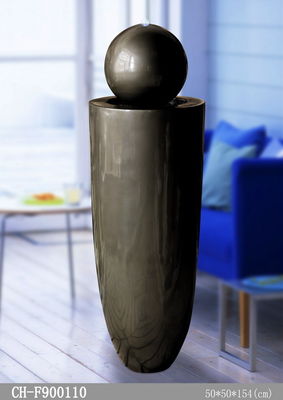 Fiberglass 154cm Led Light Indoor Water Fountain supplier