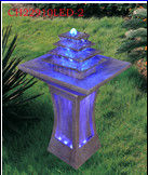 Indoor Fiberglass H91cm Led Light Water Fountain supplier