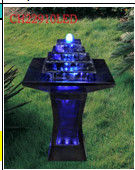 Indoor Fiberglass H91cm Led Light Water Fountain supplier