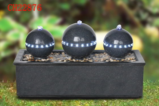 Handmade H48CM Sandstone Sphere Water Feature supplier