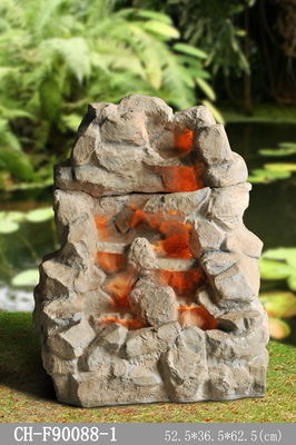 Rock Natual Look American Style H63CM Led Water Fountains supplier