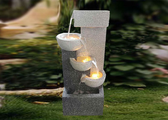 H70.5CM HandMade Colourful Led Water Fountain Polyresin supplier