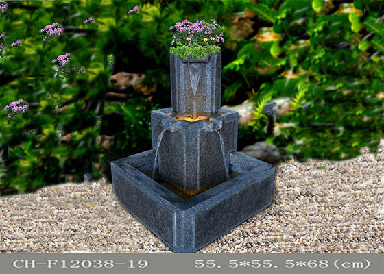 Fiberglass Outdoor Led Water Fountain Handmade Processing supplier